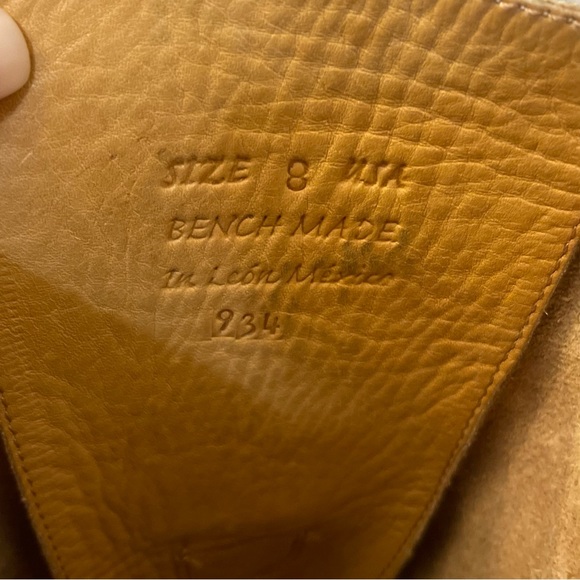 BED|STU "Manchester" Tan Rustic White Tall Boot, Size 8 - Picture 8 of 9